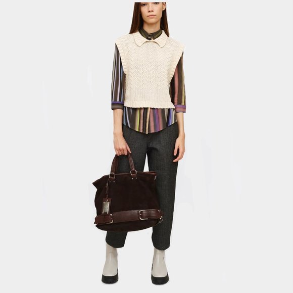 Dolce & Gabbana Brown Suede Miss Loop Bag - Picture 3 of 9